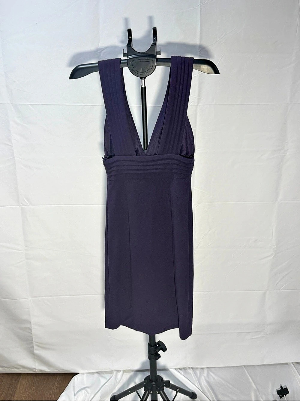Black Halo Mini Dress in Purple Size 4 NWT